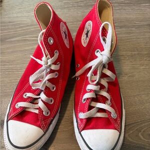 Converse Kids Red Canvas High-Tops